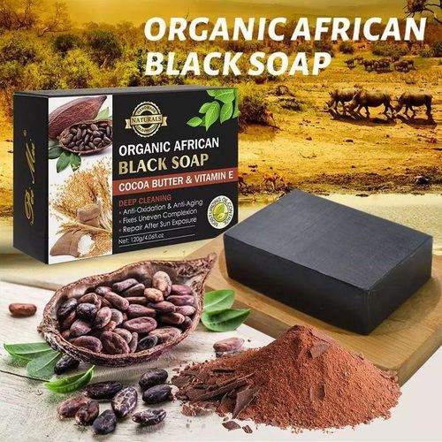 Pei Mei Savon noir africain au beurre de cacao & vitamine E