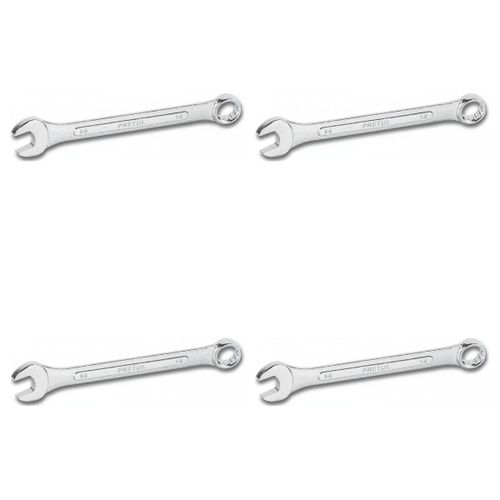 Lot de 4 - Clé Mixte 14x163 Mm - Acier Chromé - Outil Manuel Polyvalent