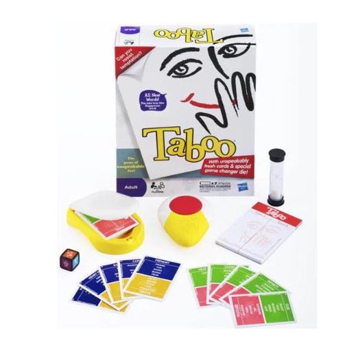 Taboo - Jeu de société - Jeu de devinettes - 270 cartes avec 1080 mots - 16+