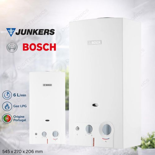 Chauffe-eau à gaz 6 L/min, Allumage électronique, LPG Compact