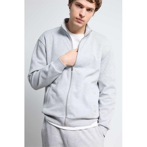 Cardigan Coupe régulière Homme Gris chiné