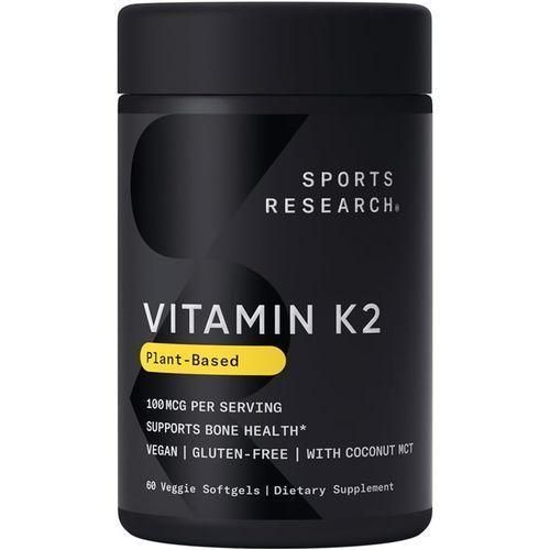 Vitamine K2 avec huile MCT de noix de coco, 100 mcg, 60 capsules