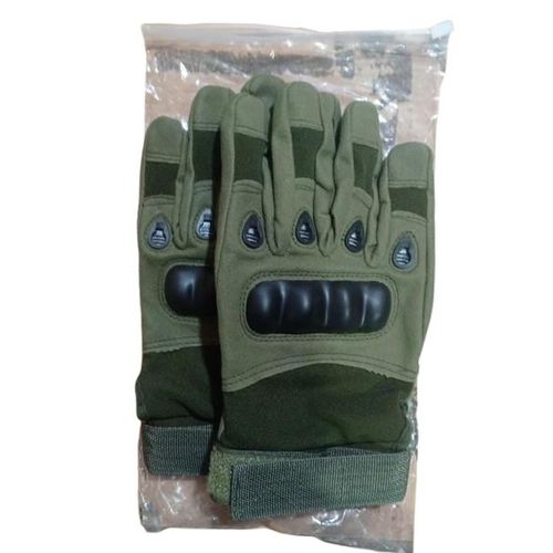 Gants tactiques de moto à doigts entiers, confortables, verts, résistants aux coupures, chauds, pour la défense personnelle