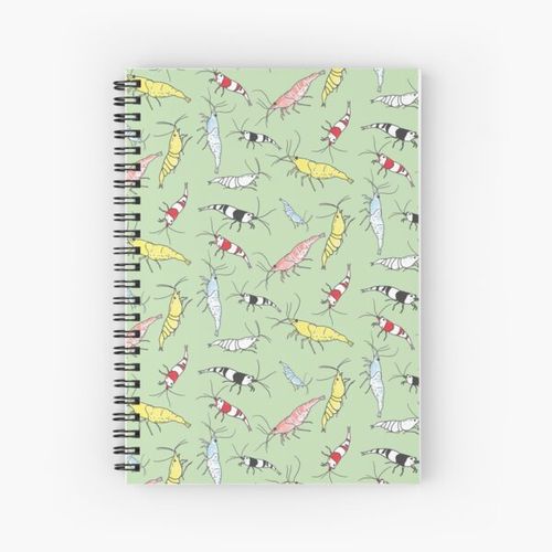 Aquarium Shrimp Pattern Spiral Notebook Bloc note
