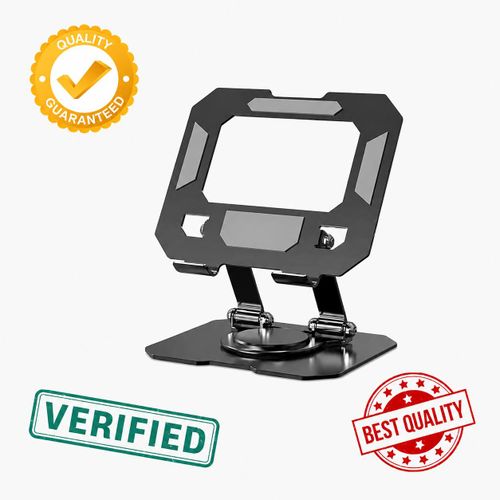 Support Rglable pliable universel pour ordinateurs portables et tablettes Rotatif - Support de Bureau Mtallique