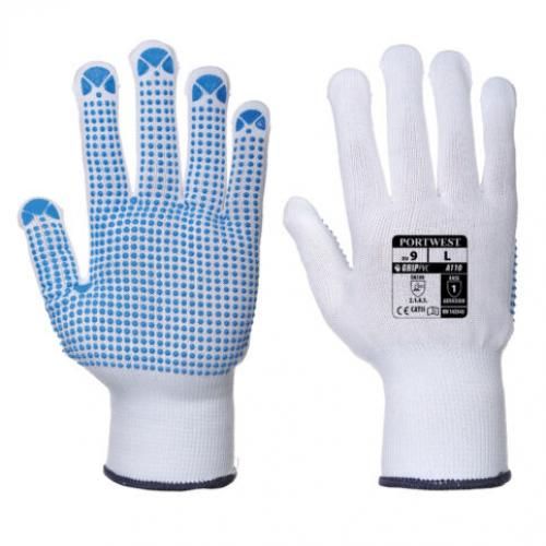 قفازات البستنة مع دمامل PVC للخدمة الخفيفة مقاس L