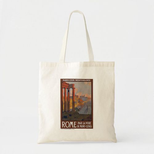 Tote Bag Affiche de Vintage voyage de "Rome" Unique, haute qualité