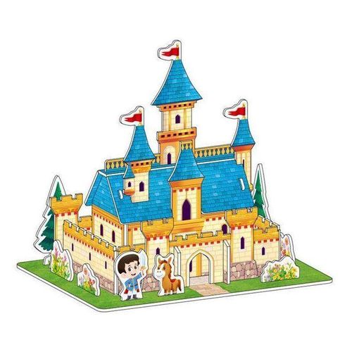 بيت دمى ثلاثي الأبعاد للتجميع للأطفال