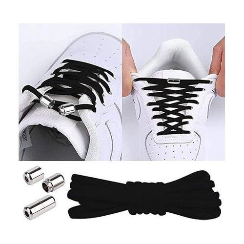 Lacets Élastiques pour Enfants et Adultes, Élastiques Sans Nœuds Cravate Lacets, Élastiques Lacets en Caoutchouc avec Fermoir en Métal pour Adulte Enfant , Sans Laçage/Lacets de Sport de Chaussures.