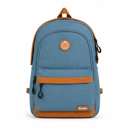 Sac à dos d'école polyvalent avec fermeture zippée et poches externes