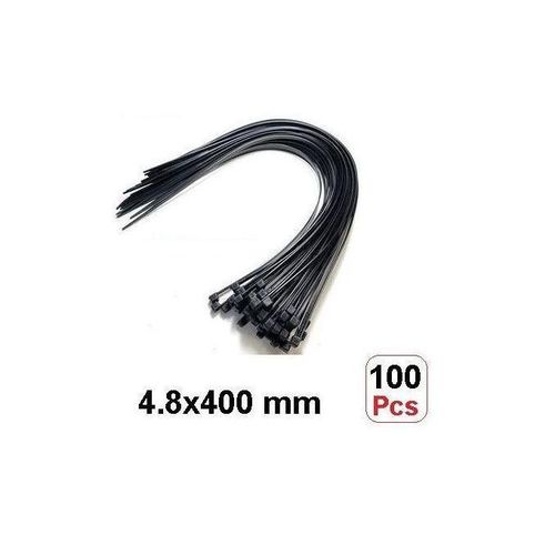 Pack De 100 Pcs Serrage Autobloquant Collier Anneau (5 x 400mm)