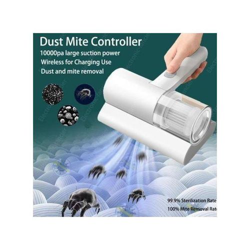 aaspirateur de matelas portable, Rechargeable, sans fil, avec lumière UV pour élimination des acariens et allergènes