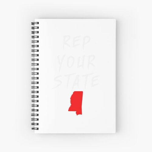 REP YOUR STATE MISSISSIPPI Spiral Notebook Bloc note