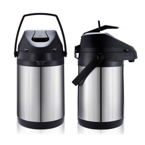 Thermos isotherme en acier inoxydable avec pompe – Conservation chaleur et froid – Disponible en 3L, 4L et 5L