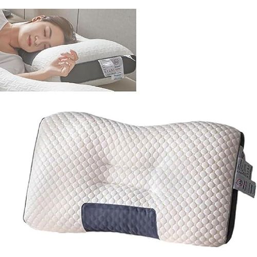 Oreiller ergonomique pour le cou et la colonne vertébrale, Design thérapeutique et respirant