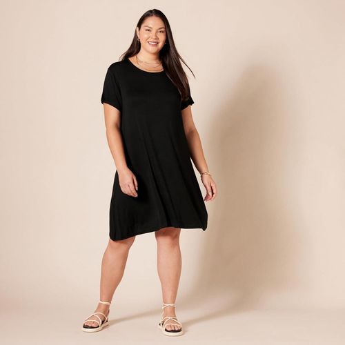 Robe d'été ample à manches courtes – Tissu doux et confortable