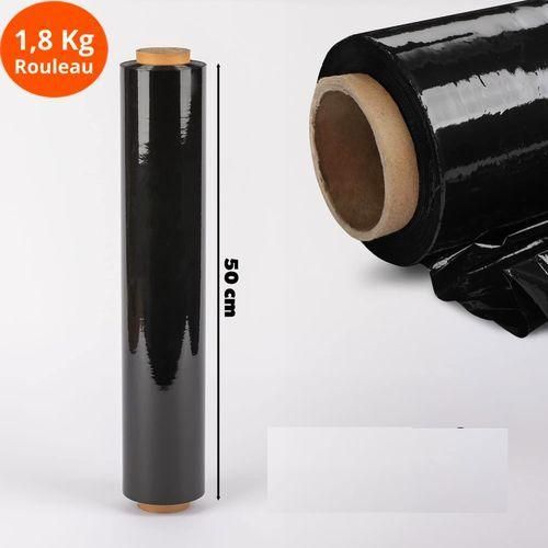 Film plastique étirable pour emballage 1,8kg résistance et extensible, auto-adhésif pour fixation sûre, idéal pour déménagement, protection meubles