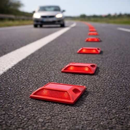 PLOT ROUTIER REFLECHISSANT ROUGE