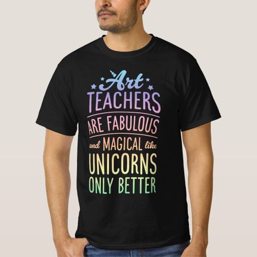T-shirt teachers in art artist for men female boys