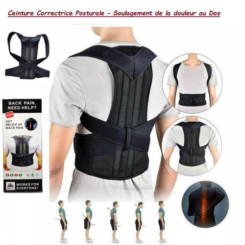 Ceinture Correctrice Posturale – Soulagement de la Douleur au Dos – Améliorez Votre Posture en Toute Simplicité