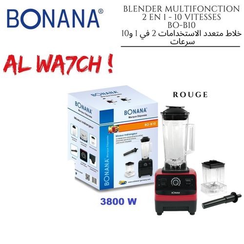 BLENDER MULTIFONCTION BO-B10 – 2 EN 1 10 VITESSES – 3800 W