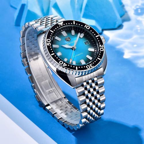 Montre Homme Automatique Étanche 50M – Bracelet Acier Inoxydable – Style Business et Sport