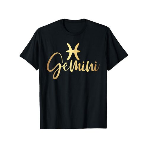 T-shirt astrologique noir et doré avec le signe du Bélier, conçu pour hommes et femmes. Ce t-shirt à manches courtes de poids moyen, fabriqué en tissu 200Gsm, est disponible dans les tailles S à 3XL