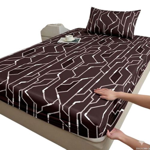 Drap Housse Imprimé 190x90 cm + 1 taie d'oreiller ( 2 pieces)