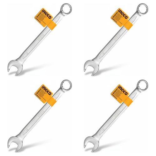 Lot de 4 - Clé Mixte 14mm - Outil à Main Polyvalent - Usage Domestique et Professionnel - Acier Robuste