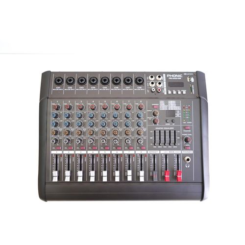 PMX-802D-USB – Table de mixage amplifiée à 8 canaux professionnelle