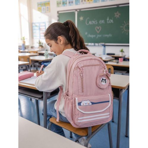 Sac à Dos Scolaire pour Fille – Élégant, Pratique et Spacieux