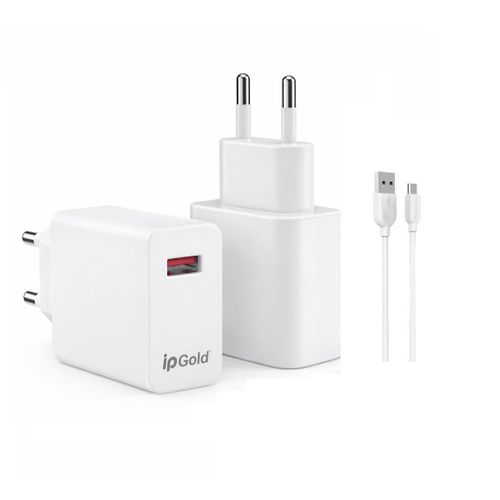 Chargeur Rapide 18W USB avec Câble Micro USB
