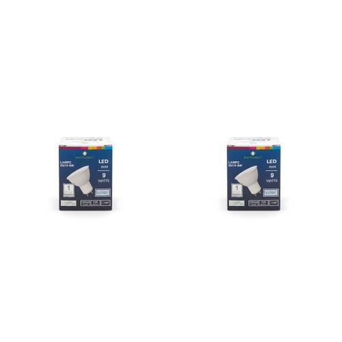 Ampoule LED - GU10 - Éclairage Blanc Froid - 9W 720LM 6500K - Lot de 2
