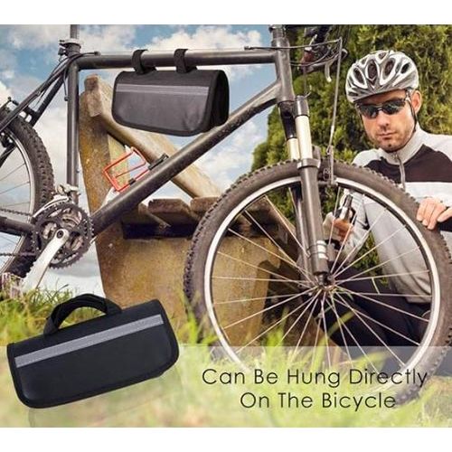 Kit de Réparation Vélo Multifonction – Sacoche + Pompe + Outils Complets pour Cyclistes