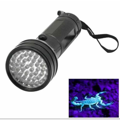 مصباح يدوي بضوءخارق و كاشف العقارب والحشرات المضرة في الضلام LED UV