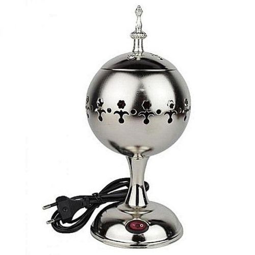 Encensoir électrique raffiné avec finitions perlées, parfait pour créer une ambiance chaleureuse et zen.