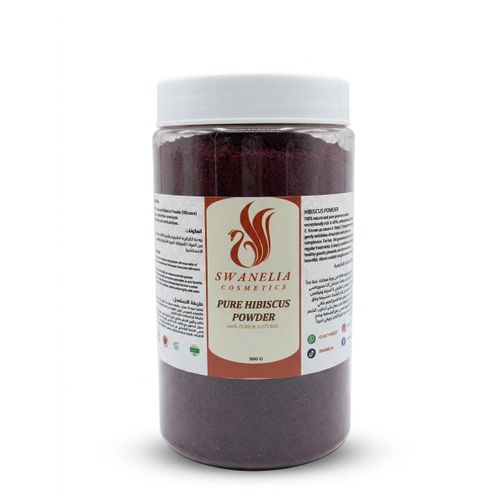 Poudre de Carcadé Pure 100% Naturelle (Hibiscus) - 500g - Coloration Cheveux, Soin Visage & Corps