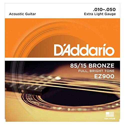 [USA] D'Addario EZ900 Cordes en bronze pour guitare acoustique 85/15 Léger .010-.050
