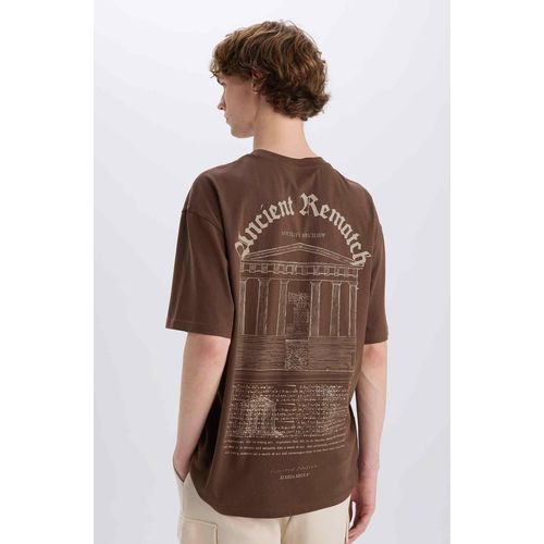 T-shirt Homme en coton - Marron - E4539AX.