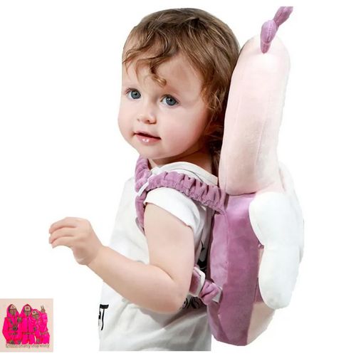 Coussin de Protection Bébé Anti-Chute Design Abeille Mauve Sticker