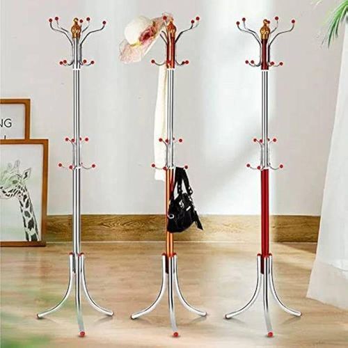 Porte-manteau en métal design doré et argenté