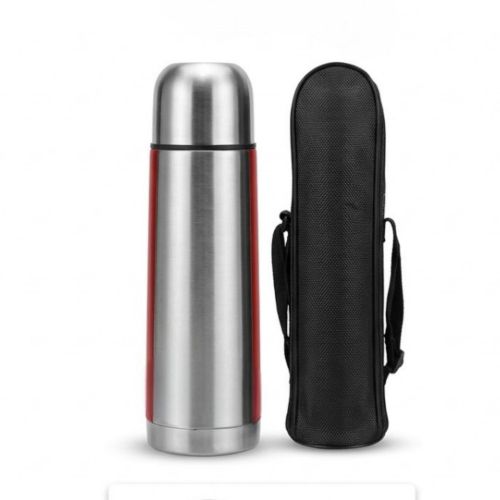 Thermos Isotherme en Inox avec Housse de Transport – 750 ml / 1000 ml