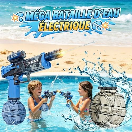 Pistolet à Eau Électrique à Tir Continu avec Effets Lumineux – Blaster Automatique Haute Performance pour Enfants, Jouet d'Été pour Piscine, Plage, Jardin et Jeux de Plein Air
