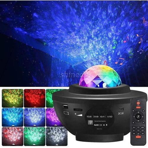Projecteur intelligent de ciel étoilé à LED, avec haut-parleur bluetooth, bluetooth, telécommande à distance