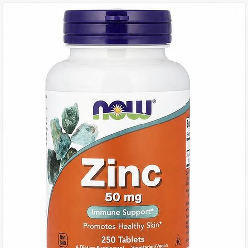 Zinc 50 mg, Complément Alimentaire, 250 Comprimés, Minéral Essentiel, Soutien Immunitaire, Peau Saine, Végétarien, Non OGM
