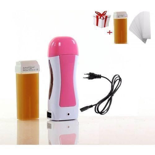 مسخن شمع وخراطيش شمع + ورق إزالة الشعر وخرطوشة شمع مجانية.