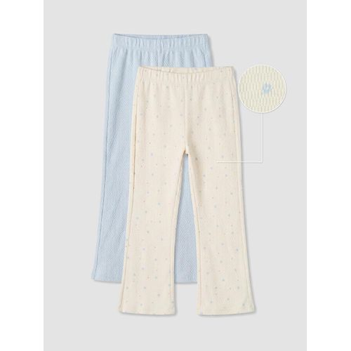 Lot de 2 leggings évasés pour filles