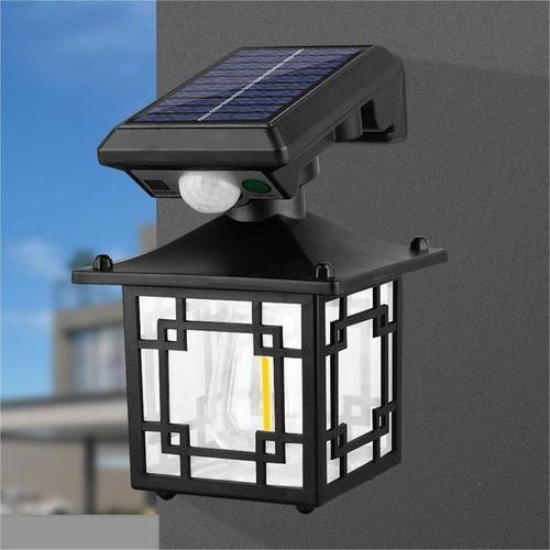 Applique Murale Solaire à LED avec Détecteur de Mouvement pour Jardin et Extérieure
