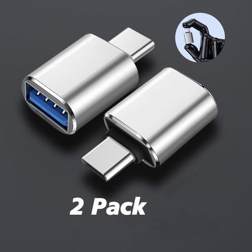 adaptateurs USB C vers USB 3.1, adaptateur mâle Type-C noir/argenté vers femelle USB, compatible avec smartphones, PC, ordinateurs portables, tablettes, clavier