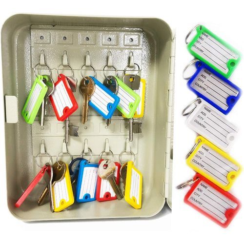 100 Portes clés colorés / ID étiquette pour maison et Hôtel